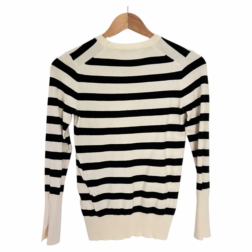 Zara Black and White Striped Sweater - Picture 3 of 6